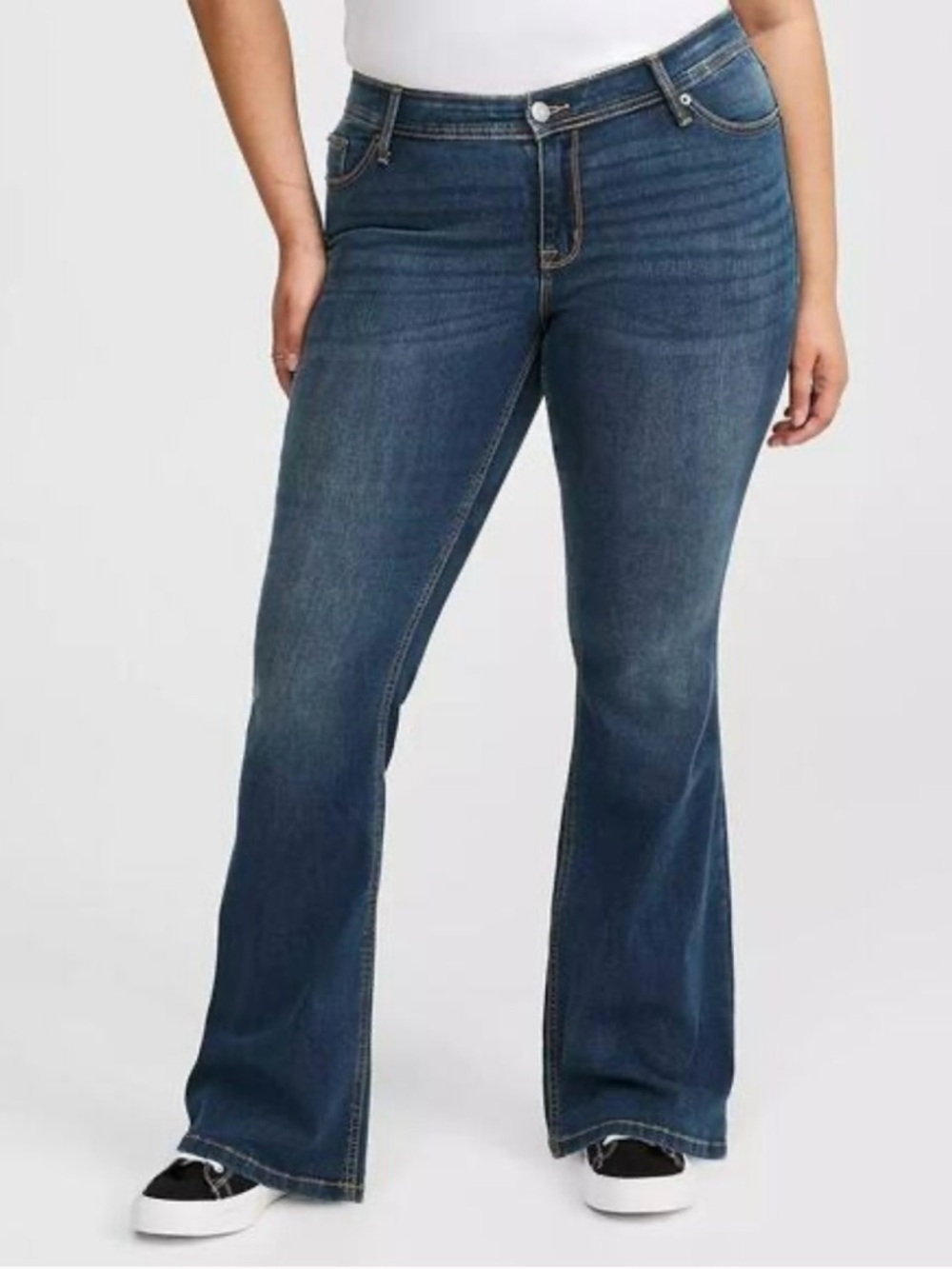 torrid Dark Blue Flare Jeans. Inseam 30.